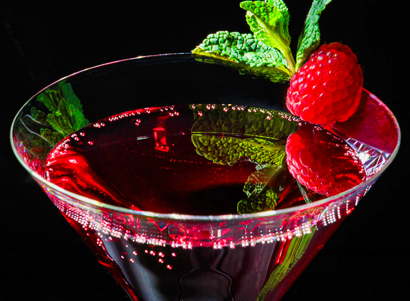 Beverage Photography von Martini Pomegranate im Close Up Beverage Fotografie von Martini Pomegranate in der Nahaufnahme