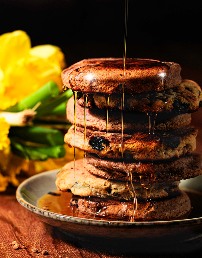 Food Photography & Styling – Welsh Cakes & Maple Syrup Food Photography & Styling - Welsh Cakes & Maple Syrup in Close Up